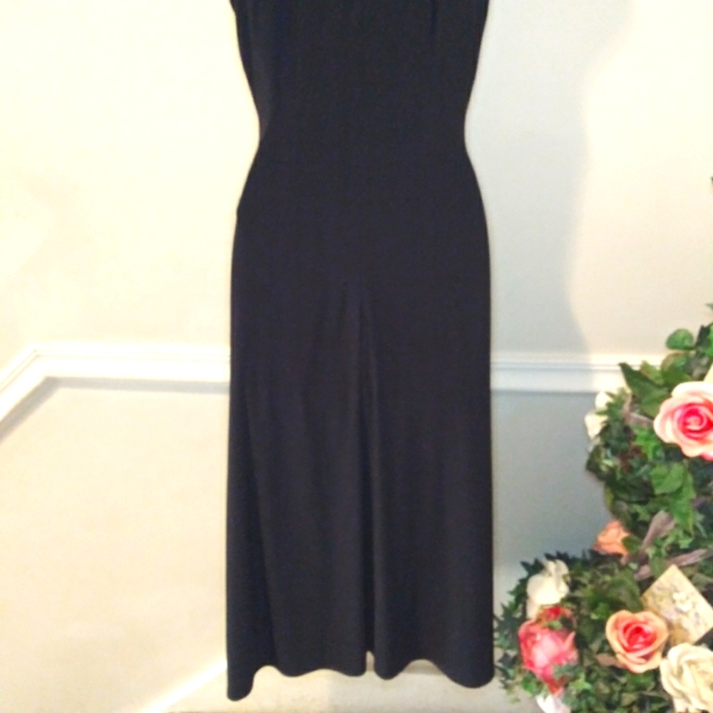 Jessica Howard New Without Tags Sexy Black Ruched Waist Cocktail Dress - Picture 7 of 11